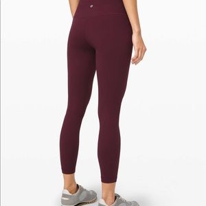NWT align Lululemon pant in Dark Adobe sz 4
